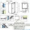 Radaway Euphoria KDJ Kabina prysznicowa 90x100 prawa szkło przejrzyste 383612-01R/383241-01R/383052-01